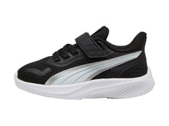 Tenis Puma Pounce AC+ Negro y Plata para Niño