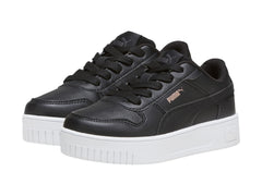 Tenis PUMA Carina Street Negro y Oro Rosa para Niña