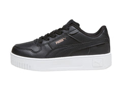 Tenis PUMA Carina Street Negro y Oro Rosa para Niña