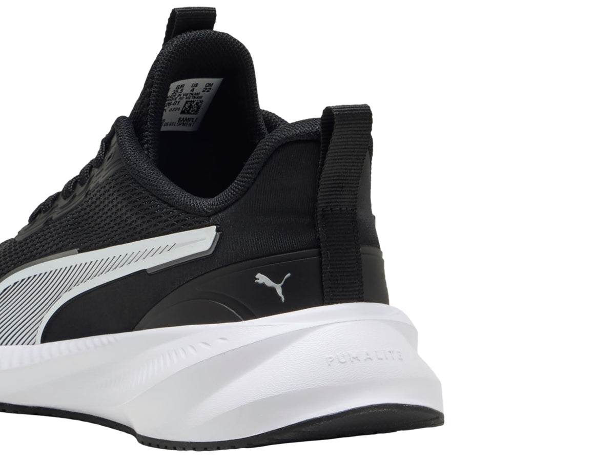 Tenis Puma Flyer Lite 3 Negro y Blanco para Niño