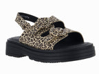 Sandalias Vavito Camel de Gamuza para Niña