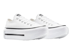 Tenis Converse Double Stack Blanco y Negro para Mujer