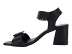 Sandalias de Tacón Luna Rosa Negro para Mujer