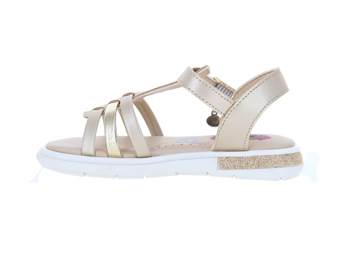 Sandalias Coqueta Oro Rosado para Niña