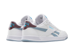 Tenis Reebok Court Advance Blanco y Azul para Mujer
