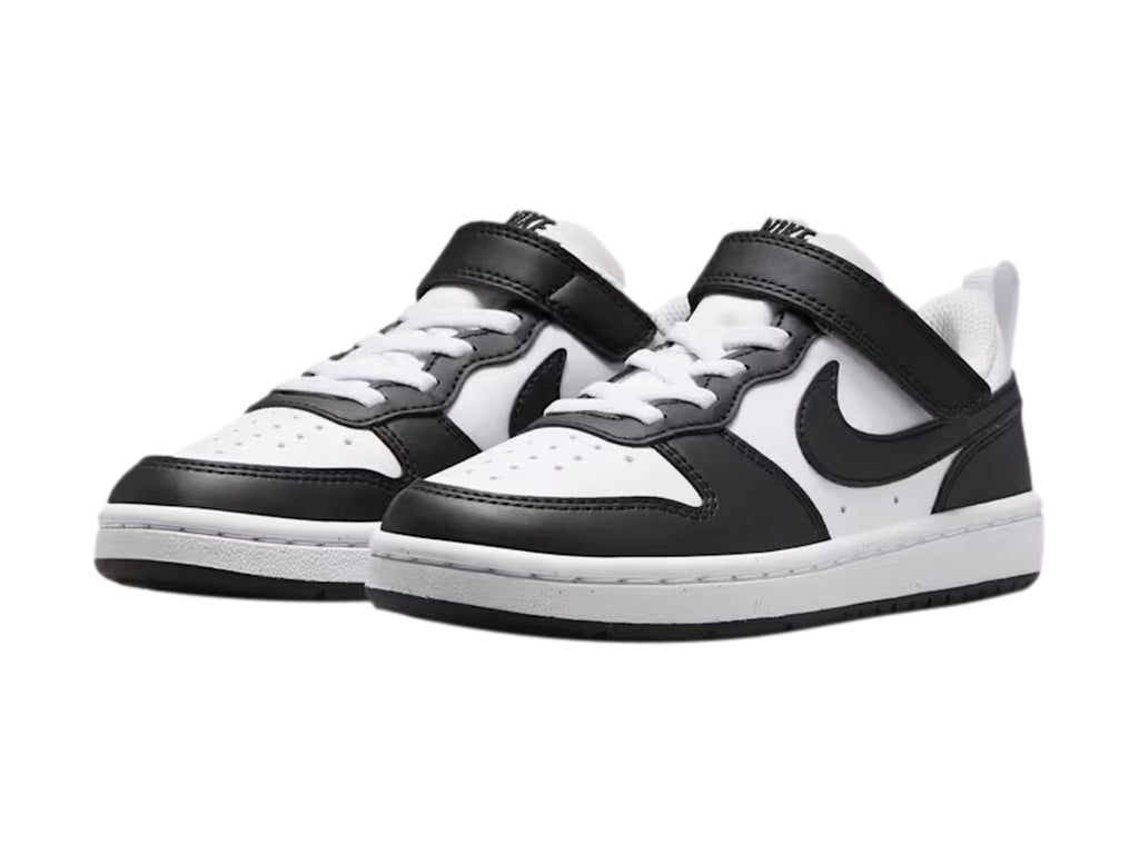 Tenis Nike Court Borough Low Blanco y Negro para Niño