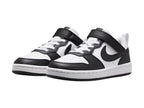 Tenis Nike Court Borough Low Blanco y Negro para Niño