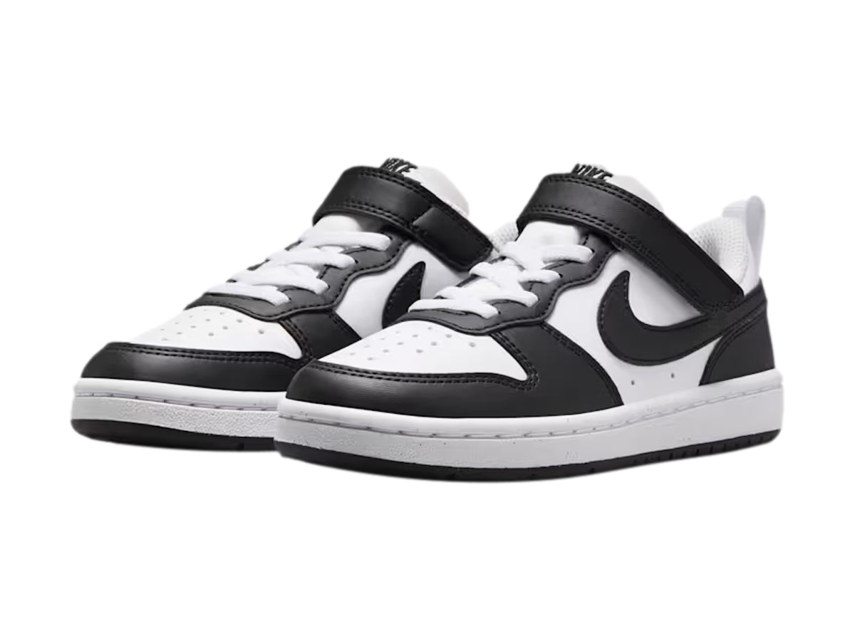 Tenis Nike Court Borough Low Blanco y Negro para Niño