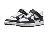 Tenis Nike Court Borough Low Blanco y Negro para Niño