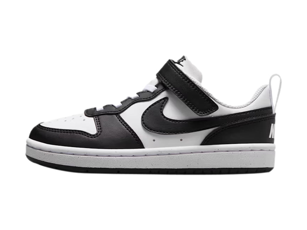 Tenis Nike Court Borough Low Blanco y Negro para Niño