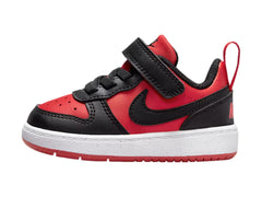Tenis Nike Court Borough Low Recraft Rojo y Negro para Niño