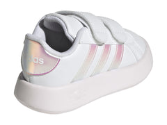 Tenis Adidas Grand Court 2.0 Blanco y Rosa para Niña