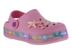 Sandalias Clogs Stars Color Malva para Niña