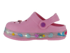 Sandalias Clogs Stars Color Malva para Niña