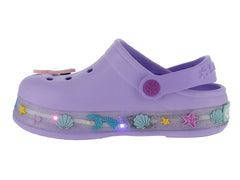 Sandalias Clogs Stars Lila para Niña