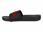 Sandalias Slide Guess Negro con Rojo para Hombre