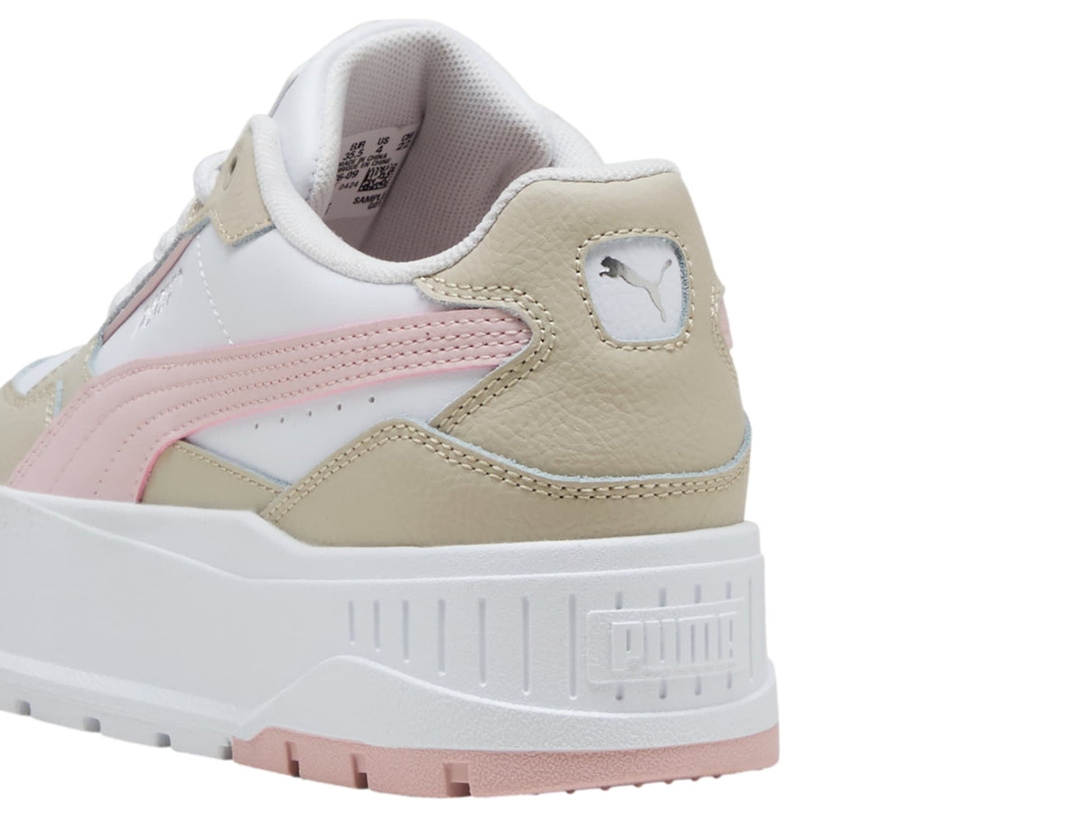 Tenis Puma Karmen II Idol Blanco y Rosa para Niña