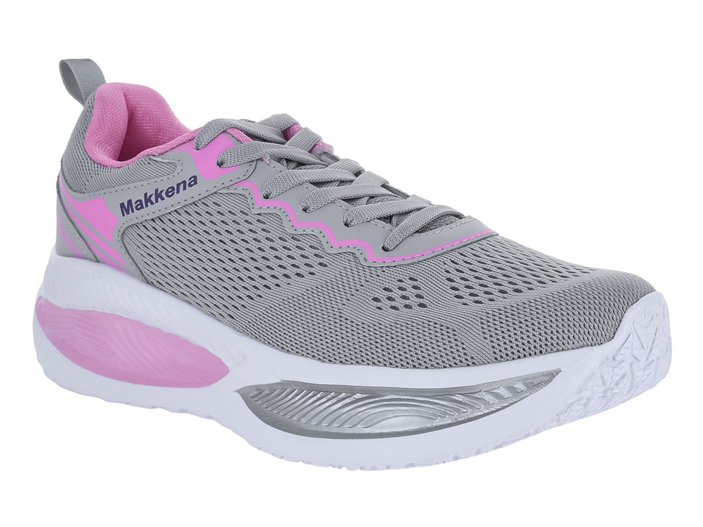 Tenis Makena Gris Rosa para Mujer