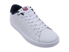 Tenis K-Swiss Base Court Blanco con Teal para Hombre