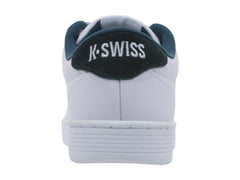 Tenis K-Swiss Base Court Blanco con Teal para Hombre