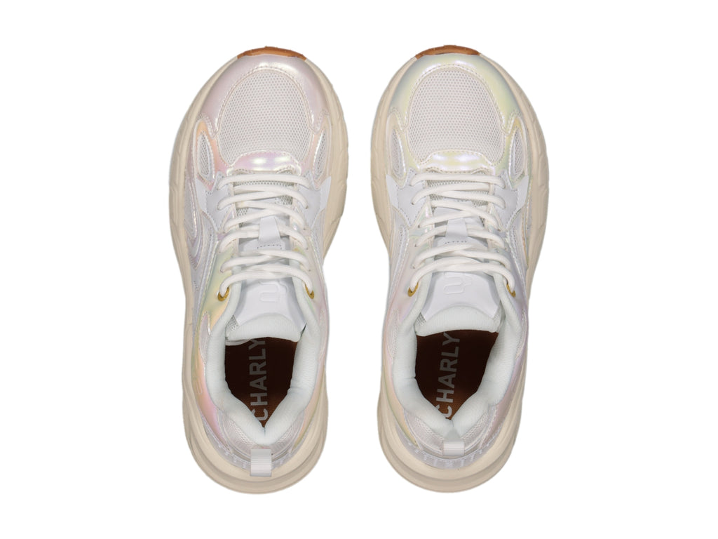 Tenis Charly Fashion Sport Blanco Multicolor para Mujer