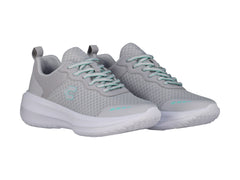 Tenis Charly Road Casual Gris y Aqua para Mujer