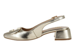 Zapatillas Tacones Luna Rosa Oro para Mujer