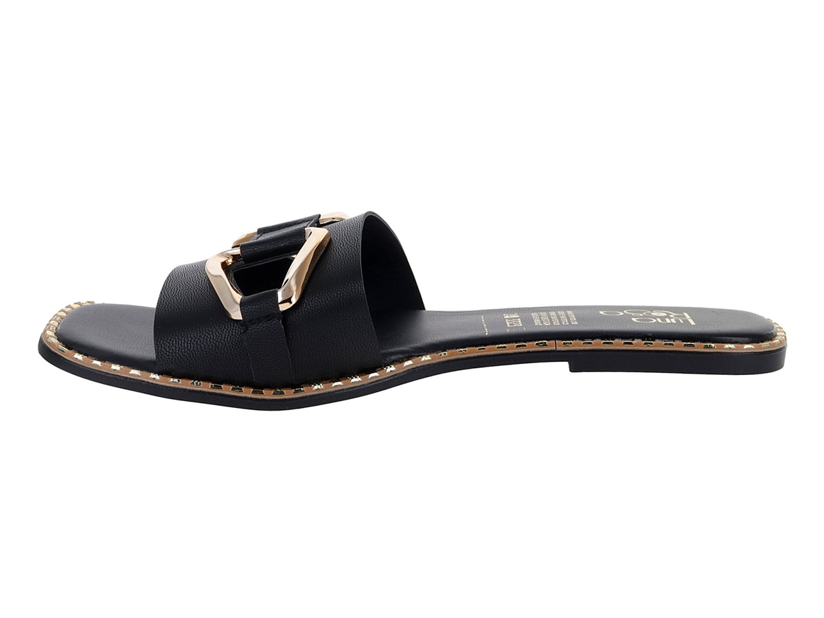Sandalias Luna Rosa Negro para Mujer