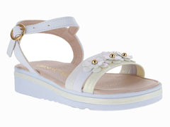Sandalias Viris Blancas para Niña