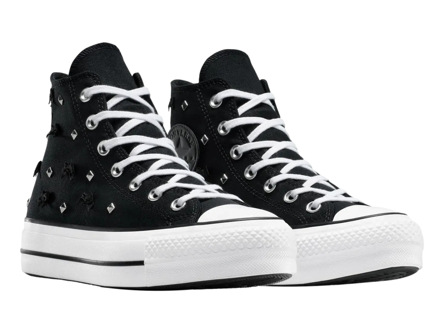 Tenis Converse Lift Platform Bows & Studs Para Mujer
