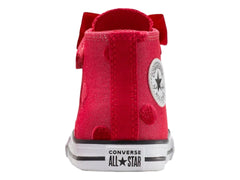 Tenis Converse Chuck Taylor All Star Rojo y Blanco para Niña