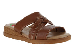 Sandalias Confort Capricho Color Brandy para Mujer
