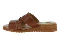 Sandalias Confort Capricho Color Brandy para Mujer