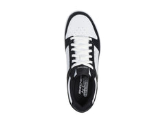 Tenis Skechers Court Classics Blanco y Negro para Hombre