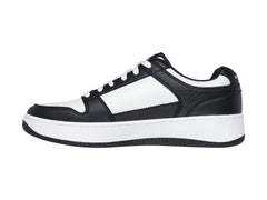 Tenis Skechers Court Classics Blanco y Negro para Hombre