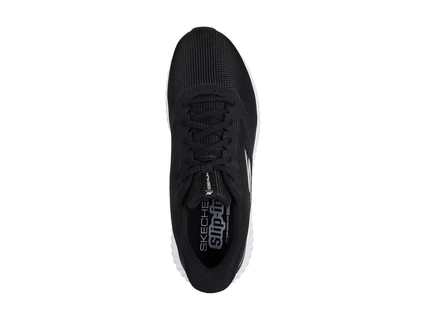 Tenis Skechers Go Run Now Negro y Blanco para Hombre