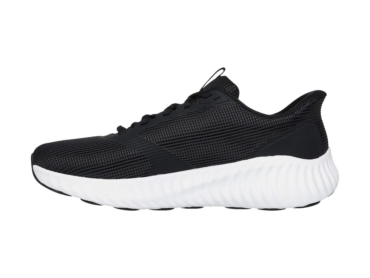 Tenis Skechers Go Run Now Negro y Blanco para Hombre