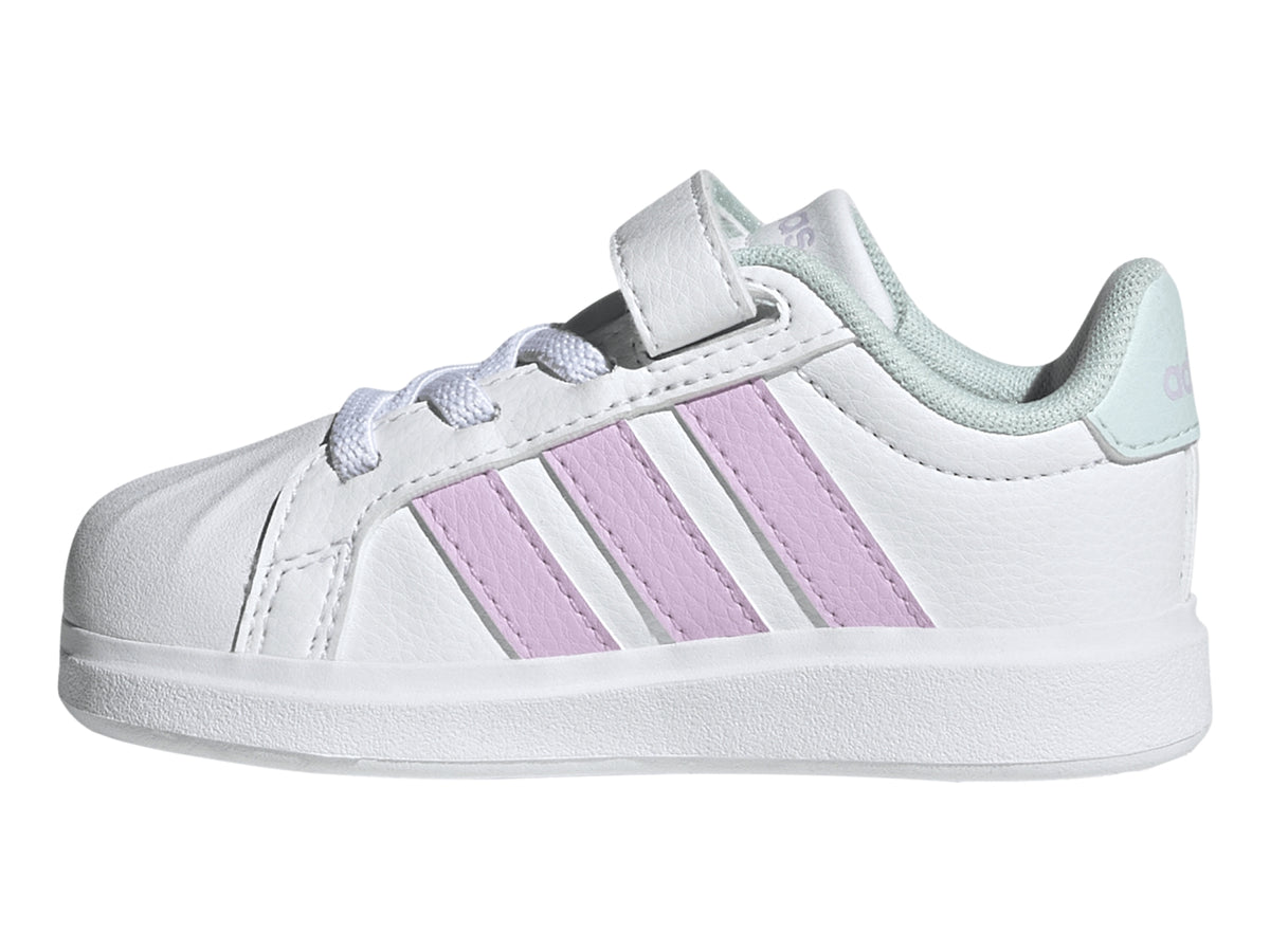 Tenis Adidas Streettalk Blanco, Lila y Menta para Niña