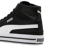 Tenis PUMA Court Classic Vulc Mid Negro y Blanco para Mujer