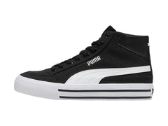 Tenis PUMA Court Classic Vulc Mid Negro y Blanco para Mujer