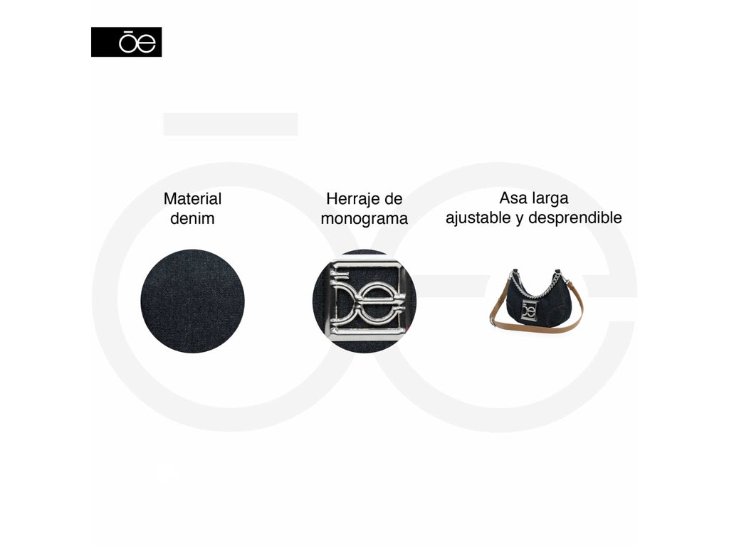 Bolsa de Hombro Cloe Negro para Mujer