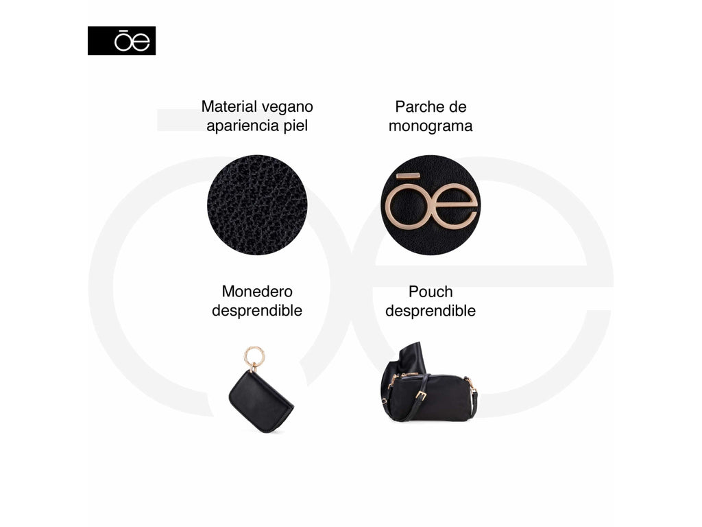 Bolsa Cloe Café para Mujer