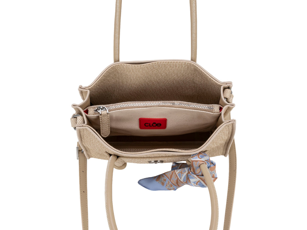 Bolsa de Hombro Cloe Beige para Mujer