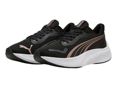 Tenis PUMA Pounce Lite Negro y Oro Rosa para Mujer