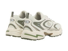 Tenis Lacoste Storm 96 2K Blanco y Caqui para Hombre