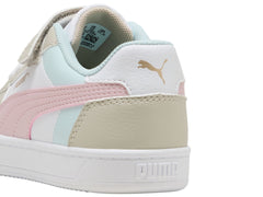 Tenis PUMA Caven 2.0 Block Beige y Rosa para Niña