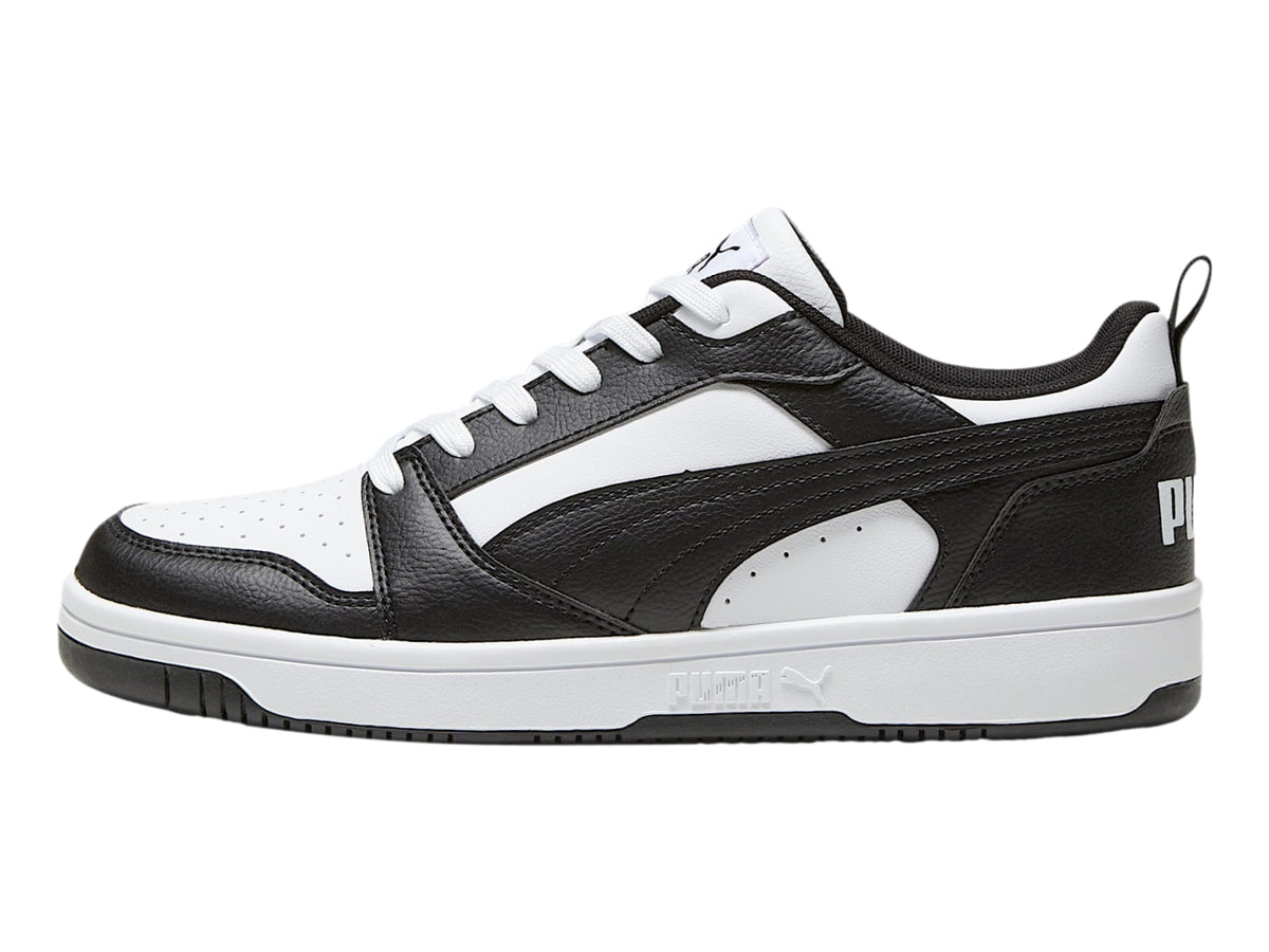 Tenis PUMA Rebound V6 Low Blanco y Negro para Mujer