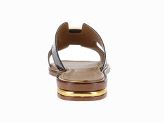 Sandalias Luna Rosa Charol Negro para Mujer
