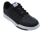 Tenis K-Swiss Lawn Court Negro y Gris para Hombre