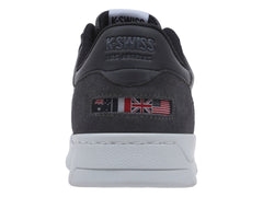 Tenis K-Swiss Lawn Court Negro y Gris para Hombre